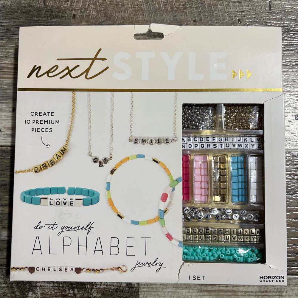 DIY Alphabet Jewelry Set - Multicolor